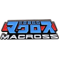 Super Dimension Fortress Macross Logo Enamel Pin Super Robot Fantasy Hot-Blooded TV Anime Badge Sci-Fi Lover Gift Collect