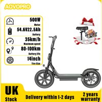 AOVOPRO 500W Electric Scooter 10.4/22.5Ah Battery Battery life 45/100km Speed 35km/h Pet-Friendly Electric Scooter With Basket image 4