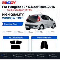Premium Pre-Cut Window Tint For Peugeot 107 5-Door 2005-2015 Front & Rear Windows UV Heat Rejection Privacy Film