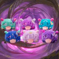 SPIRIT BLOSSOM Poro Keychain Plush Blind box Evelynn Darius Sett Syndra Master Yi Aphelios Genuine Original Packaging Brand New