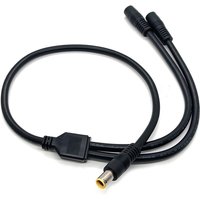 1pc DC 8mm 7.9mm x 5.5mm 7909 Y Splitter Adapter Cable 14AWG Male to 2 Female Power Cord for Portable Power Station Solar Panel