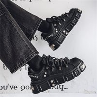 Trend Platform Sneakers for Men Punk Muffin Shoes Male European Style Designer Shoes Man Street Original Men's Skateboard Shoes