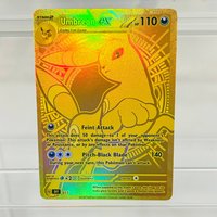 Pokemon Umbreon ex English Gold Card G DIY 017 with Holographic Texture, Perfect Condition Premium Anime Collection Card