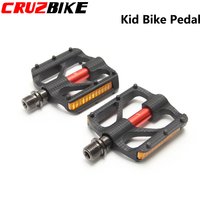 CRUZbike Ultralight Children's M14 Bicycle Pedals Anti-Slip Reflector Warning Kids Bike Pedal 14mm Flat Pedal Cycling Parts