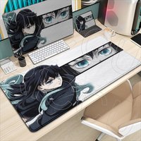 HD print XXL Gaming Keyboard Pads Demon Slayer Mouse Pad Rug comic Desk mat Cartoon Mousepad Pc Accessories Anime protect Mats