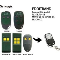 FDOITRAND TS2DE TS4DE MPSTF2E MPSTF4E ER2C4ACD Garage Remote Control Clone 433.92MHz Fixed Code Gate Opener Remote Control