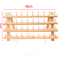 40 kleine Spulen Natur Holz Faden halter Nähen Stick garn Rack und Organizer Lager regal Haar Flechten hängen