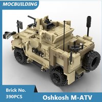 MOC Building Blocks Oshkosh MRAP All-Terrain Vehicle or Warthdog dModel DIY Assembled Bricks Creative Collection Toys Gifts