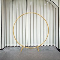 New Iron Art round Balloon Arch Wedding Stage Background Outdoor Event Decoration Birthday Ceremony Entrance Gate Frame