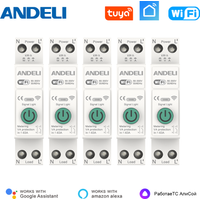 ANDELI TUYA WiFi Smart Circuit Breaker 1P with Metering 1-63A DIN Rail for Smart Home Wireless Remote Control by Smart Life APP