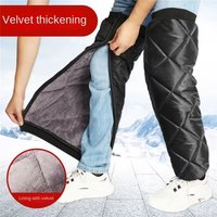 Warm Leg Sleeves Waterproof Motorcycle Knee Pads Zipper Leg Warmer Winter Thermal Knee Brace Motorcycle Leg Guards Knee Pads