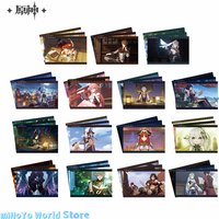 MiHoYo Official Genuine Genshin Impact Original Authentic PV Series Cards Wanderer Ayato Tartaglia Klee Baizhu Birthday Gifts