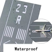 Simulation Aircraft Runway Model 10*15CM Air Platform Flight Path Takeoff and Landing DIY Airbus Scene Waterproof Materials 1PCS