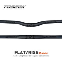 TOSEEK Carbon Handlebar for Stem 25.4mm Handle Bar Folding MTB Kids' Bike Parts Bicycle Bars Matt Black