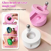 Upgraded Automatic Rotating Nail Art Cat Eye Magnet Side Opening Design Super Strong Magnets for Gel Nail Polish Manicure Tools