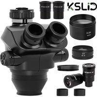 KSLID 7-50X Triocular Microscope Head Continuous Magnification Stereo Microscope Suitable For Mobile Phone Repair
