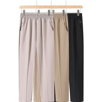 New spring and summer Women's Pants Mom Pants Elastic High Waist Casual Women Trousers Loose Straight