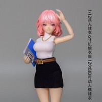1/12 Scale OL Sleeveless High Neck Top Bodycon Skirt Clothes Model Fit 6 inch Snail Shell TBL ANT Romankey Action Figure Body
