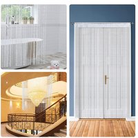 Perlen Tür Vorhang Retro Plain Quaste Fenster Panel Zimmer Tür Teiler String Anti-mücken Fliegen Insekt Bug Bildschirm Dekorative Vorhang