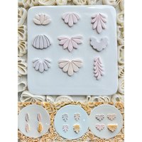 Soft Pottery Earrings Polymer Clay Mold Irregular Geometric Shape/Lotus Flower Clay Cutter DIY Jewelry Pendant Pottery Tools