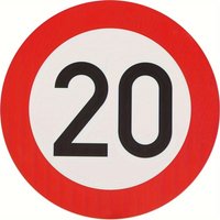 Aluminum Signs, Traffic Signs, Maximum Allowed Speed of 20 for Traffic Sign VZ, Various Speed Limit Reminders, Suitable for Road