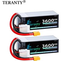 2PCS TERANTY 6S 3600mAh 22.2V 22.8V 60C 80C Lipo Battery With XT60 XT90 Plug for FPV Drone UAV Helicopter Quadcopter Airplane