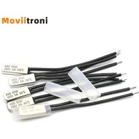 5pcs KSD9700 250V 5A 85C 95C 45-145 Degree Celsius Normally Open Bimetal Disc Temperature Switch Thermostat Thermal Protector