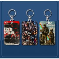 Game A-arc Raiders Cute Cartoon Inteated Elevator Card Acc Control Card Keychain Protective Cover Gift Keychain