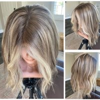 Dirty Blond Lace Frontal Wig Ash Brown with Light Blonde Highlights Balayage Waves Money Piece Natural Hair Wig Synthetic Fibre