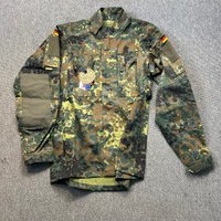 German KSK-Style Tactical Combat Shirt & Pants Set with IRR (Infrared Resistant) Fabric in Multitarn/Flecktarn Camo