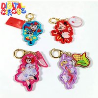 The Amazing Digital Circus Keychain, 2D Acrylic keychain, 2D Double-Sided FilmAcrylic, Bag Charm, Birthday Gift for Friends