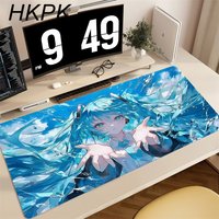 Anime Kawaii Girl Miku Mouse Pad Laptops Office Non-slip Long Table Mat H-Hatsunes Miku Large Gamer Lock Edge Mousepad PC Mats