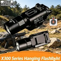 X300U Tactical LED Flashlight Upgraded G17 G18 G19 Hanging Hunting Scout Light Gun Accessories for Outdoor Hunting Fit 20mm Rail