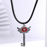 Classic Jewelry Creative Love Pattern Key Pendant Necklace Women's Creative Cute Style Necklace Accessories
