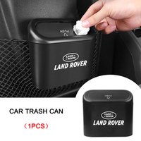 Car Storage Case Trash Bin Push Can Tray Dustbin Garbage Box Emblem For Land Rover Range Rover Sport Evoque Discovery 4 5 Freela