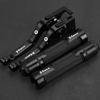 Moto V-MAX V MAX 1200 For YAMAHA VMAX 1200 1985-2008 2007 2006 2005 Foldable Handle Hand Grips Set Adjustable Brake Clutch Lever