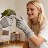 Anti Bite Anti Scratch Pet Grooming Gloves Breathable Protective Guard Gloves for Cat Dog Parrot Bird Training Gardening