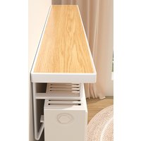 Wall-Mounted Wooden Shelf above Radiator Dustproof Wide Blocking Board Home Hanging Board Storage Rack Simple Style Rectangul...