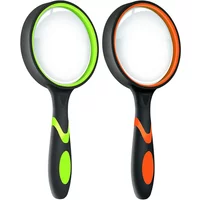 10X Magnifying Glass Handheld Reading Magnifier For Seniors & Kids Real Glass Magnifying Lens For Book Newspaper Reading