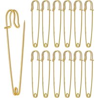 20pcs Heavy Duty Large Safety Pins for Clothes for Clothes, Ideal for Leather Canvas and Wool, Sharp Tip for Secure Hold Brooch
