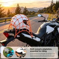 Bicycle Rear Rack Net Cover, Bike Cargo Cover, Elastic Rubber Luggage Net, Motorcycle Net Pouch, Helmet Net