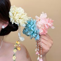 2026 New Fabric Flower Hair Clip for Women Korean Fashion Sweet Boho Vacation Style Duckbill Clip Design Hair Accessories