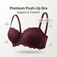 YG814B Factory-direct women's underwear Comfortable breathable shaping bra underwire push-up thick-walled cup underwear