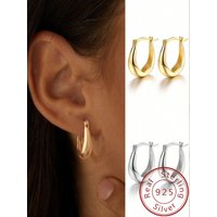 925 Sterling Silver Zircon Color Fashion Light Luxury Earring For Women Anniversary Party Fashion High Quality Fine Jewelry