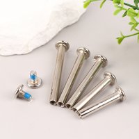 2 Sets stainless steel luggage screws, luggage accessories Luggage Wheels Bolts 6*33-60mm