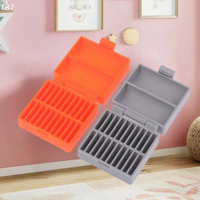 Coin Cell Battery Storage Case Small Battery Organizer Portable Batteries Protective Holder 20-Hole CR2032 Battery Box