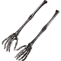 2 Pcs Salad Spoon Decorate Skull Claw Dessert Spoons Making Tools Mixing Hands Plastic Serving Forks
