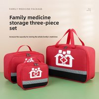 Household Medical Bag Set Portable Outdoor Travel Medicine Storage Bag Large Capacity Waterproof Portable First Aid Bag