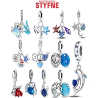 Silver-Plated Conch Shell Charms Beads Fit Original Bracelets Bag Keychain Charms Beads Pendant Diy Women Jewelry Gift