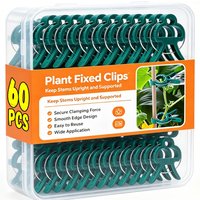 60/20pcs Plant Fixed Clips Reusable Garden Bracket for Tomato Cucumber Climbing Plants Vine Organizing Branch Support Clip Tools